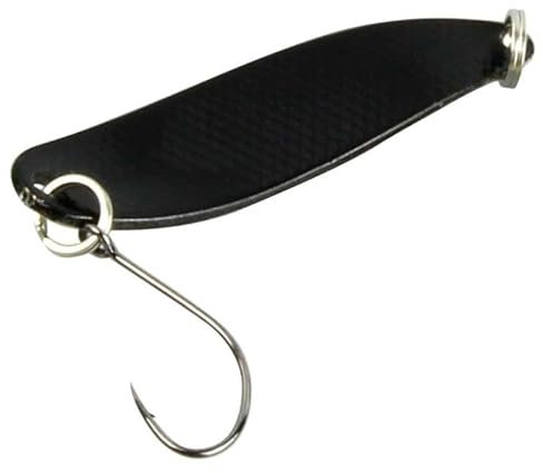 FTM Spoon Hammer 3,3cm 2,4g - Forellenblinker, Farbe:schwarz/UV weiß