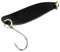 FTM Spoon Hammer 3,3cm 2,4g - Forellenblinker, Farbe:schwarz/UV weiß