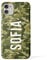 Tirita Personalised Custom Initials Hard Phone Case/Cover compatible with iPhone 11 Camouflage Camo Pattern [08 - Multicam Green]