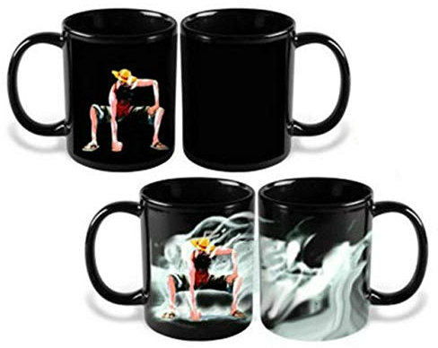 YUEHAN Tasse Kaffeebecher 1Pcs 350Ml One Piece Kaffeetassen Farbwechsel Teetasse Ruffy Zoro Anime Cartoon Neuheit Für Geschenke Geburtstagsfeier Mehrere Stile, Stil 20 Becher