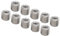 10 PCS Gewindeeinsatz, Gewindeminderungsmutter aus Edelstahl, Gewindebolzen mit Innengewinde M6 X 1.0 und Außengewinde M10 X 1.5 Zur Gewindereparatur