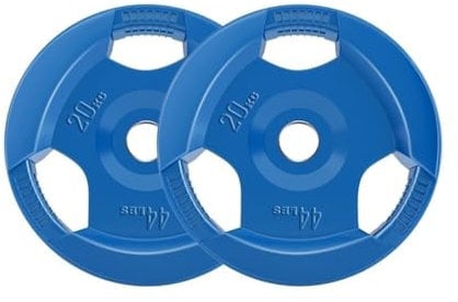 tuzhi Plates Barbell 2-Inch Olympic Grip Plate, Set of 2 Plates, Grip Weight Plates, Olympic Plate Sets, Olympic Plate Weights 10kg, 20kg, 25kg (Size : 20kg*2)