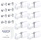 Vegena 8 Stück Piercing Gun Unit Tool Schmerzlose, Piercing Pistole Ohrlochstechset mit Ohrstecker für Asepsis Piercing Kit Piercingzubehör (Diamant)