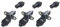 TAEUYYM 3 Pièces Prise Remorque Et Prise 2 Broches Remorque Femelle, Prise 12V Etanche Remorque 2 Broches Femelle Male, Prise pour 2 Broches Convient Tracteur/Véhicule Agricole/Machines Agricoles