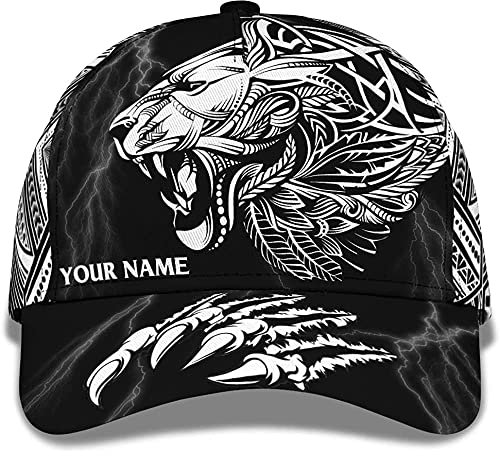 Donna Uomini Berretto da Baseball Trucker Cappellino Regolabile Cappellino Visiera Ruggito di Leone Stampato Personalizzabile - Animale Tribale Estivo per Amanti degli Animali Selvatici con Graffio