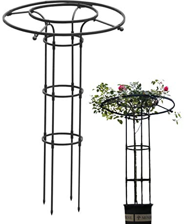 Vertical Metal Garden Grid - Umbrella Vertical Plant Grid Garden Grid for Climbing Outdoor Plants, Sturdy Upright Garden Grid for Vines, Tomatoes and Other Vecksoy