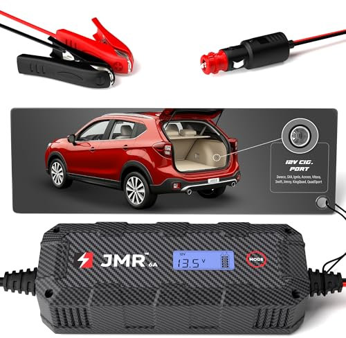 JMR Battery Charger for Suzuki Trickle Charger Conditioner Maintainer (Cig Port, UK Plug, No Lithium Mode)