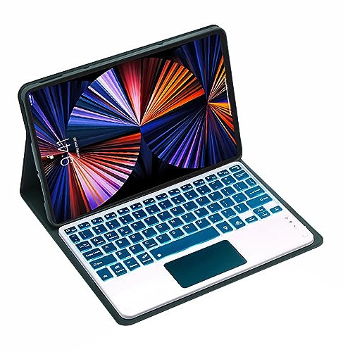 GUPENAA Tastatur Hülle für Samsung Galaxy Tab S9 Ultra 14.6'' 2023 (SM-X910/X916B) mit Stifthalter, Magnetische Abnehmbare Tastatur mit Touchpad,Dark Green