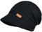 XYIYI Schwarz Damen Sluchy Knit Beanie Hut Winter Weich Warm Schirmmütze Dickschädel Mütze