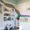 Neukids Große Regenbogen Wandtattoo 320x40cm, Welliger Regenbogen Tapeten Bordüre, Wandsticker Kinderzimmer Babyzimmer Schlafzimmer Wohnzimmer Korridore Klassenzimmer Wanddeko