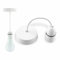 Ceiling Pendant Bayonet 150mm 6 inch Bulb Holder Bulb Fitting Set Lamp Hanging for Living Room Dining Room Bedroom Kitchen Supplies Home Accessories 1pc B22 [Energy Class A+++] (White, 6)