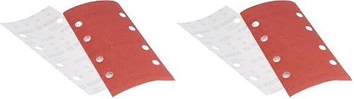 Bosch Schleifblatt (für Schwingschleifer verschiedene Materialien, 10 Stück, 93 x 185 mm, Körnung 240) (Packung mit 2)