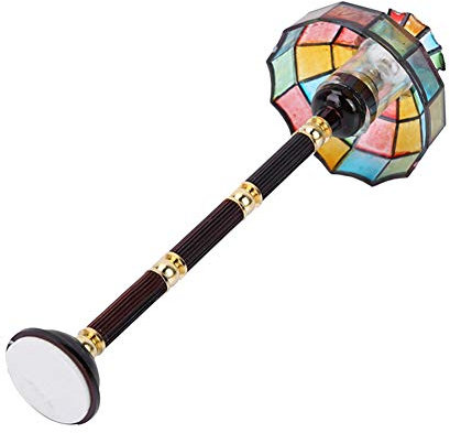Mrisata Puppenhaus-Stehlampe, 1:12 Miniatur-Puppenhaus-Zubehör, Stehlampe, LED-Licht, Möbel, Spielzeug