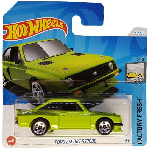 Hot Wheels - Ford Escort RS2000 - Factory Fresh 1/10 - HTC48 - Short Card - neongrün - Mattel 2024