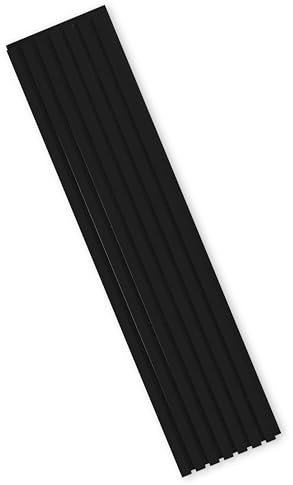 4er Set Wandpaneele in Schwarz matt FSC-zertifiziert - Moderne Akustikpaneele für eine außergewöhnliche Raumgestaltung - 31 x 133 x 2 cm (B/H/T)