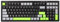 YUNZII Tastiera da gioco D98, tastiera RGB retroilluminata per ufficio, tastierino numerico completo, resistenza alle fuoriuscite, tastiera a membrana cablata USB anti-ghosting, 98 tasti per PC Gaming