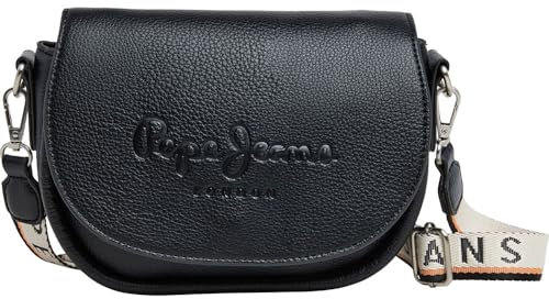 Pepe Jeans Damen Crisha Main Tasche, Schwarz (Schwarz)