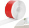 DBREAKS 10cm*10m Rodapies Autoadhesivo PVC, Zócalos decorativos Adhesivo, Rodapié blando de PVC, Flexible Rodapie Cocina y Baño, Listón de PVC blando autoadhesivo(Blanco)