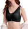Plus Size Underwire Underwear Women's Thin Bra with Large Breasts and Small Bra Ultra Thin Push Up Bra Cup Sports Bra Bras for Women Push Up Bra (Black, J)