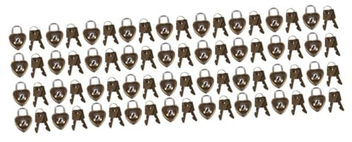 WOONEKY Lot De 3 Mini Cadenas En Forme De Cœur Pour Bagages De Voyage 12 Pièces X 3