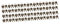 WOONEKY Lot De 3 Mini Cadenas En Forme De Cœur Pour Bagages De Voyage 12 Pièces X 3