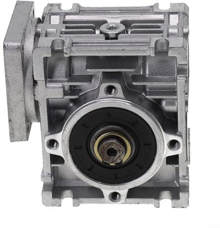 Schneckengetriebe NMRV030 Schneckengetriebe Drehzahlreduzierer 14 mm Ausgang 5:1 80:1 RV030 Schneckengetriebe passend für NEMA 23 Motoren für Schrittmotor (5 Verhältnis 1)