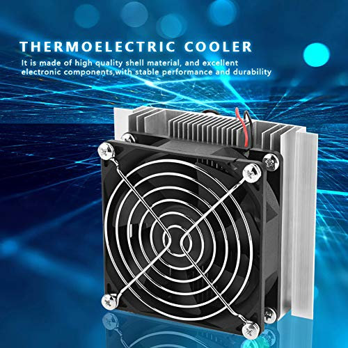 Semiconductor Refrigeration Thermoelectric Peltier Cooler, 12V Cold Plate with Fan for Fridge or Air Conditioner, Excellent Cooling Effect, Semiconductor Cooler