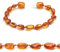 Echtes Bernstein Armband - Ostsee Schmuck - Roh Anti Stress Armband aus Ostsee Bernstein Perlen - Echter Bernstein Schmuck, beliebt als Glücksstein Armband (COGNAC, 13 CM)