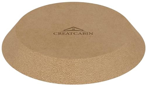 CREATCABIN Runde Formen Für Keramikplatten Holzformen Für Töpferwaren Formwerkzeuge Für Tontöpferwaren Keramikschalen Teller Slumpform MDF Töpferformen Zum Handbau von Platten DIY Bastelbedarf 20x20cm