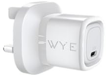 WYE 25W Single USB-C Power Adapter – High-Speed PD Fast Charging Wall Plug for Smartphones, Tablets, and USB-C Devices – Compact and Travel-Friendly (White)
