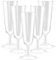 NIEVAN Clear Plastic Champagne Flutes 20Pcs (100ml), Elegant Transparent Glasses, Prosecco Glasses, Champagne Flutes Plastic for Weddings, Parties, Birthdays & Picnics