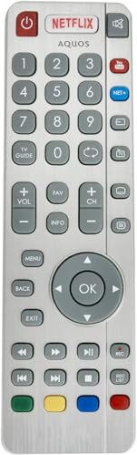 VINABTY SHW/RMC/0117 SHWRMC0117 Replaced Remote controller fit for Sharp TV SHW/RMC/0116 SHWRMC0116 LC-43UI8652E LC-32CHG6021K LC-49UI8652E LC-40CFG6021K LC-55UI8652E LC-43UI8872ES
