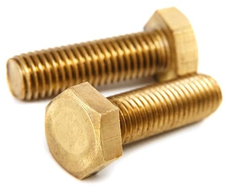 M4 M5 M6 M8 M10 M12 M14 M16 M20 Messing-Sechskant-Maschinenschrauben Kupferschrauben Sechskantschrauben, M8 (2pcs)