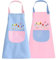 FunnAura 2 Pcs Kids Paint Aprons for Painting, Adjustable Waterproof Apron for Kids Cooking Baking Painting