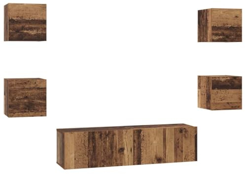 vidaXL Wall storage space - a cool spot for your living room, dining room or any other place! This vertical organiser is a rustic, modular cabinet that saves space indoors.