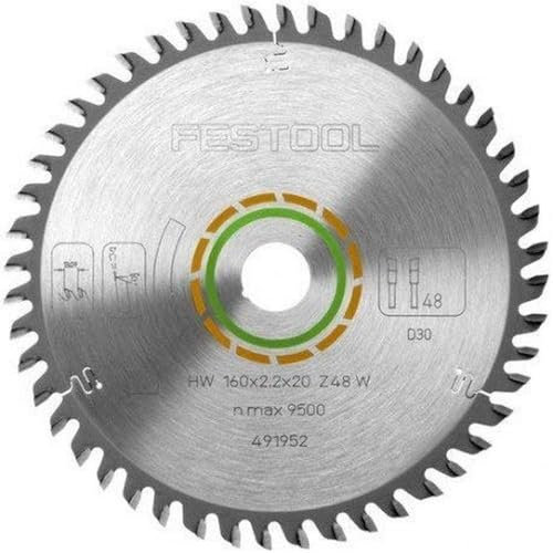 Lame de scie circualire Wood Fine Cut 160x20x2,2 mm pour le bois W48 - 48 dents - FESTOOL - 491952