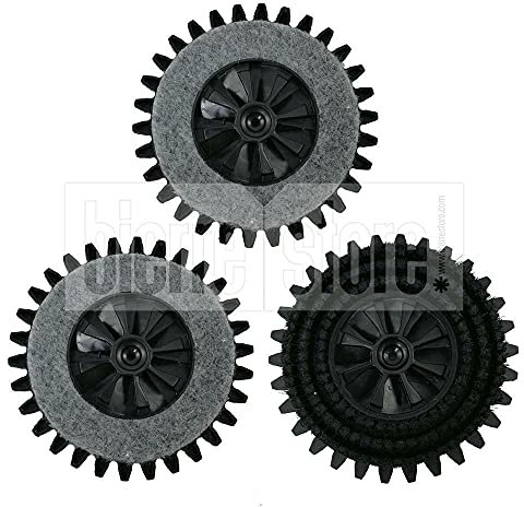 Bürstenset kompatibel mit Kobold Pulilux PL515 | Ersatz für Parkett und empfindliche Böden mit Filzpolitur