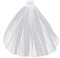 FRCOLOR Hochzeitsschleier mit Kamm Kurzer Tüll Brautschleier Perlenschleier Hochzeit mit Haarkamm für Braut Blumenmädchen Party Fotografie (Weiß)