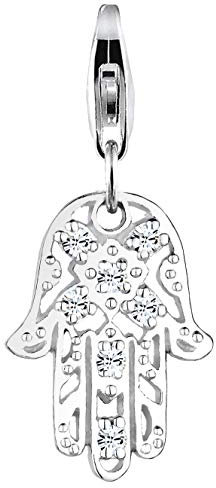 Nenalina Hand der Fatima Charm Karabiner Charm Anhänger für Bettelarmband aus 925 Sterling Silber 0411521218