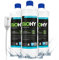 BiOHY Produit de rinçage (3 x 1l Bouteille) + Distributeur | Convient à Tous Les Lave-Vaisselle, pour Une Brillance imbattable des Verres et de la Vaisselle sans Taches d'eau (Klarspüler)