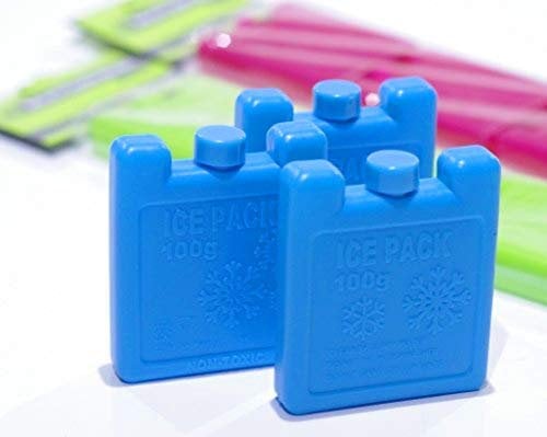 Homespired® Mini Freezer Blocks, 3 Pack Reusable Ice Cooler Blocks Ice Pack for Cool Bag Cool Box Ice Box Luch - Ideal for Picnic, Camping, Lunch Box