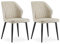 CLIPOP Esszimmerstühle 2er Set Retro Kunstleder Gepolsterter Esszimmerstuhl mit Rückenlehne und stabilen Metallbeinen, Küchenstühle Polsterstuhl für Home Office Möbel (Beige, 2)