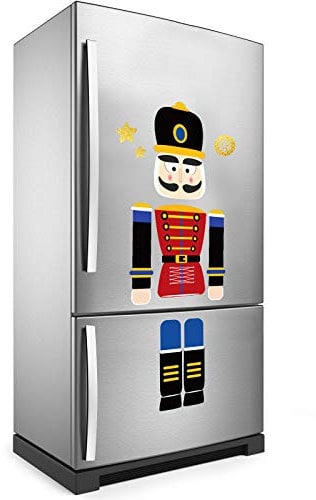 Weihnachtliche Nussknacker-Kühlschrankmagnete, Weihnachts-Nussknacker-Kühlschrank-Magnet-Aufkleber, niedlich, lustig, Soldat, Nussknacker-Schild, Weihnachten, Urlaub, Tür, Garage, Büro, Schränke,