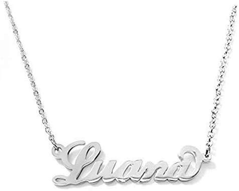 Flowers Collana Vari Nomi in Acciaio lucidissimo. Girocollo Collana con Nome Donna per Essere Sempre al Top. Scegli Il Tuo per Un Ottima Idea Regalo