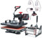 CREWORKS 8 in 1 30X38CM Heat Press Dual Digital Control 360 Degree Swivel Heat Press Machine Multipurpose Combo Kit Sublimation Heat Press Machine for T Shirts, Mug, Hat, Plate, Cap