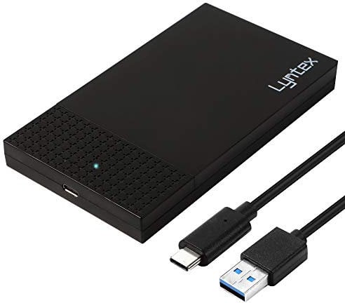 Lyntex 320GB 500GB 640GB 750GB 1TB Portable External Hard Drive USB 3.1 Black Fast (1TB) Data Storage