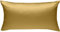 Mako-Satin Baumwollsatin Bettwäsche Uni einfarbig zum Kombinieren (Kissenbezug 40 cm x 80 cm, Gold) viele Farben & Größen