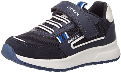 Geox Jungen J Briezee Boy B Sneakers, Navy White , 28 EU
