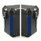 2pz ADESIVI RIFRANGENTI compatibili con Motorrad R 1200 1250 1150 F 800 650 F700 GS A R1200GS R1200 per Touratech Motorcycle Aluminium Panniers VALIGIE LATERALI (blu)
