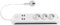Vimar 00447.CK.B Multiprise WiFi, compatible avec Alexa et Google Home, 3 sorties SICURY standard DE, 4 USB, interrupteur lumineux, contrôle local et à distance par appli, câble 1,5 m, fiche DE/FR